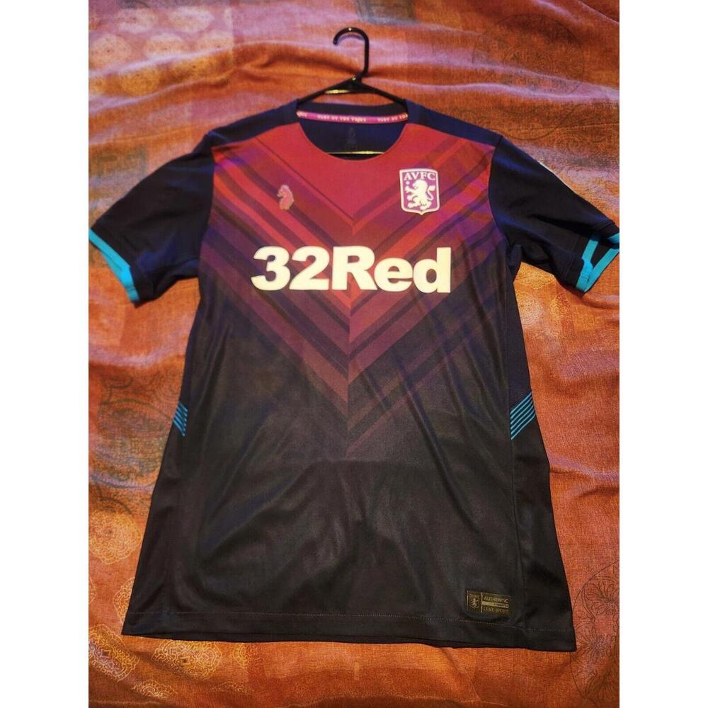RARE Aston Villa 2018/2019 England Third Luke1977 Soccer Jersey Size M